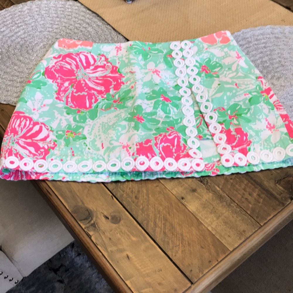 Lilly Pulitzer Pink & Mint Floral Skort